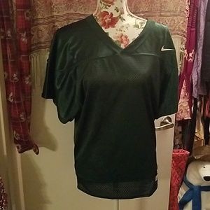 Green football jersey